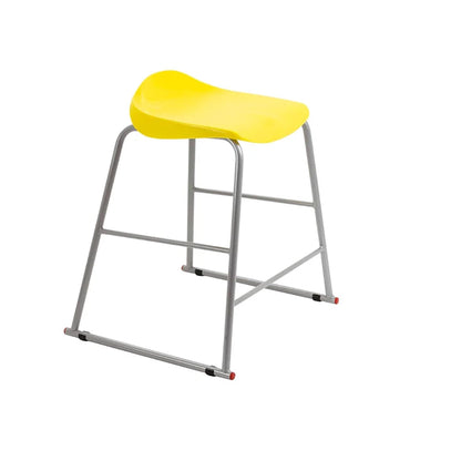 Titan Stool Steel Frame and Polypropylene Seat Yellow SH565mm