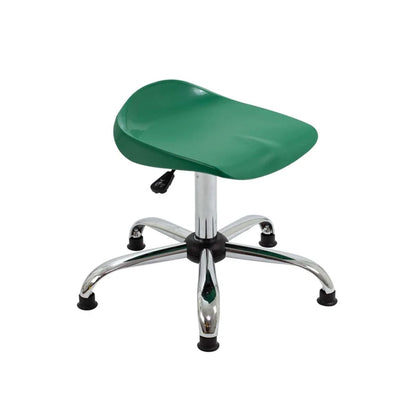 Titan Swivel Stool with Chrome Base Senior Green on Glides
