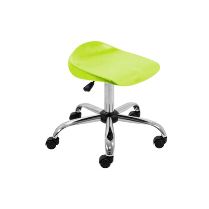 Titan Swivel Stool with Chrome Base Senior Lime Green on Castors