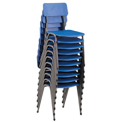 Two Piece Poly Chair Blue Stacked CS30488