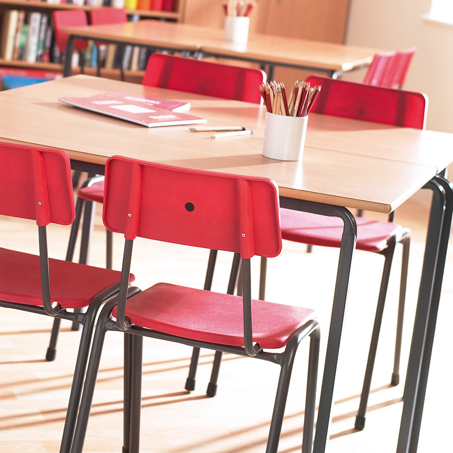 Two Piece Poly Chair Red Lifestyle Image