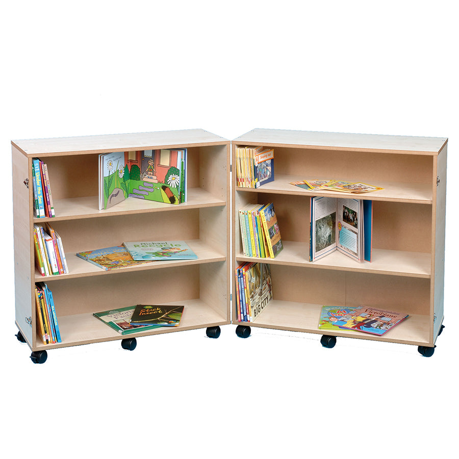 Twoey 3 Shelf Bookcase Hinged Maple S-1100-07 BO30365-MAP 1