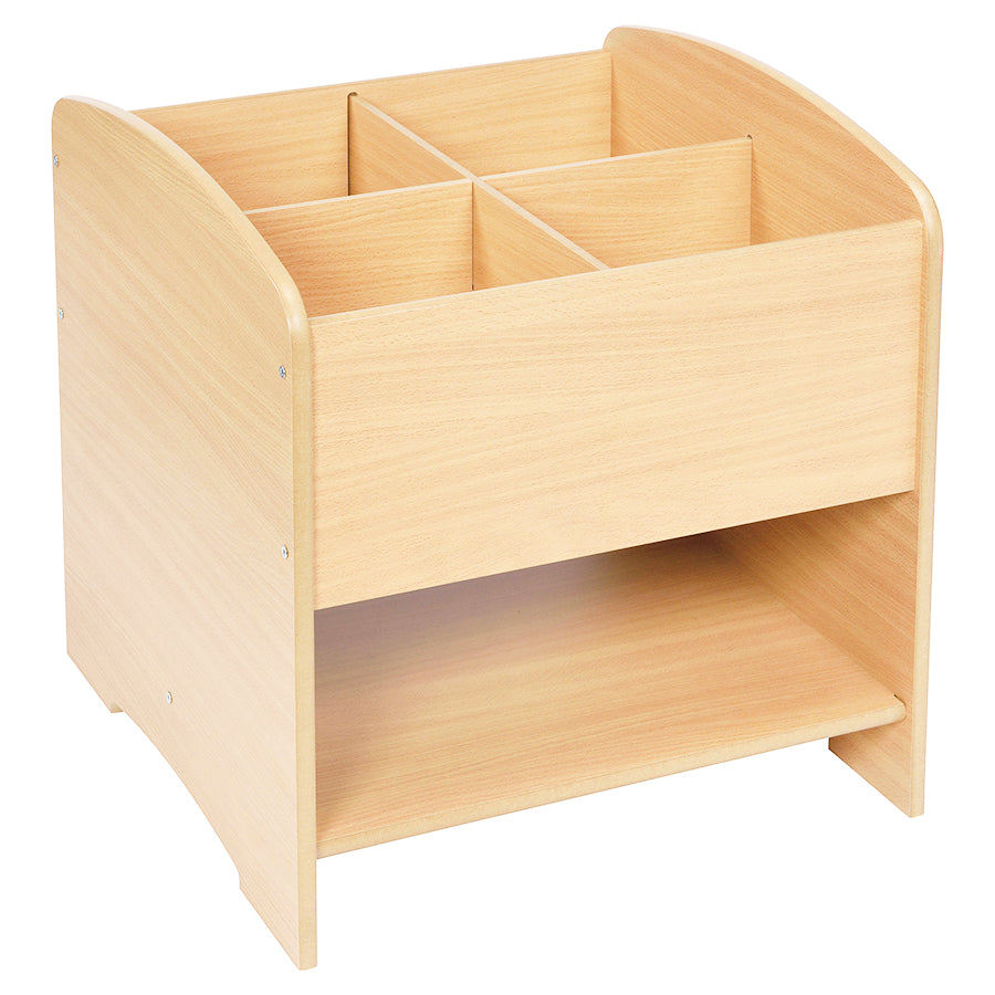 Twoey 4 Compartment Kinderbox with Shelf S-1920-07 BK30094-MAP