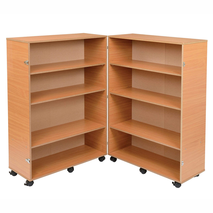 Twoey 4 Shelf Bookcase Hinged Beech S-1110-06 BO30366 2