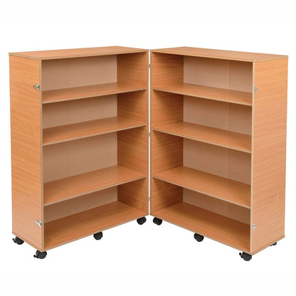 Twoey 4 Shelf Bookcase Hinged Beech S-1110-06 BO30366 2