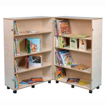 Twoey 4 Shelf Bookcase Hinged Maple S-1110-07 BO30366-MAP