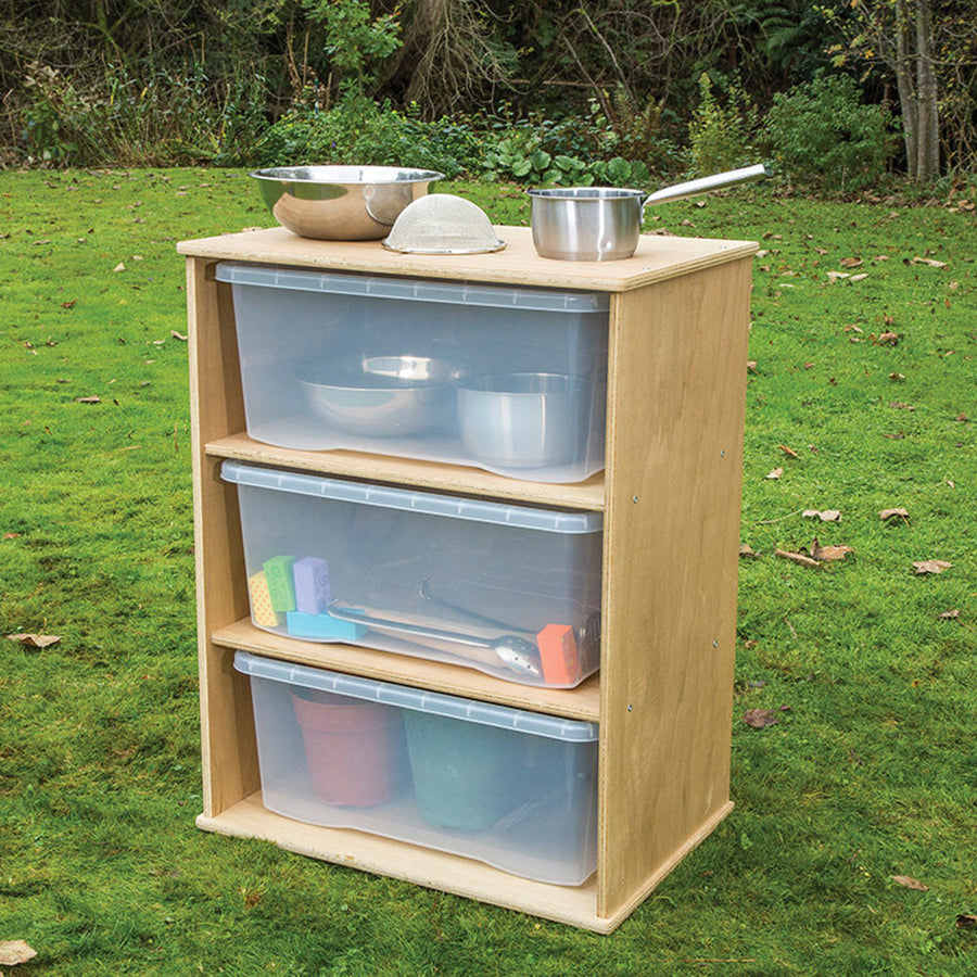 Twoey Large Outdoor Storage 3 with Clear Trays S1-2051-24 JR31813 3