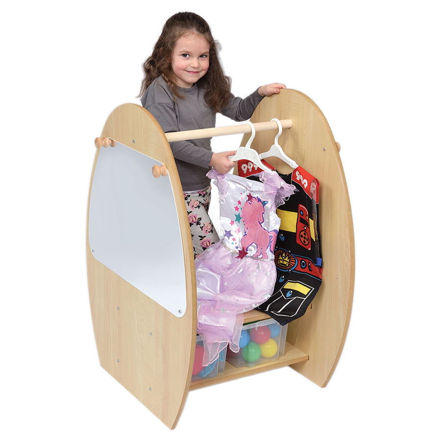 Twoey Mini Dress Up Trolley with Clear Trays S-0341-07 JR31395-MAPLE 2