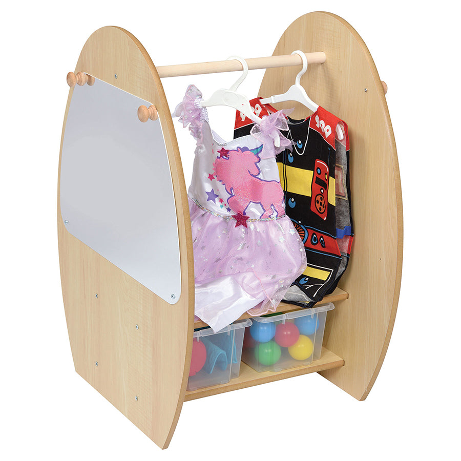 Twoey Mini Dress Up Trolley with Clear Trays S-0341-07 JR31395-MAPLE 4