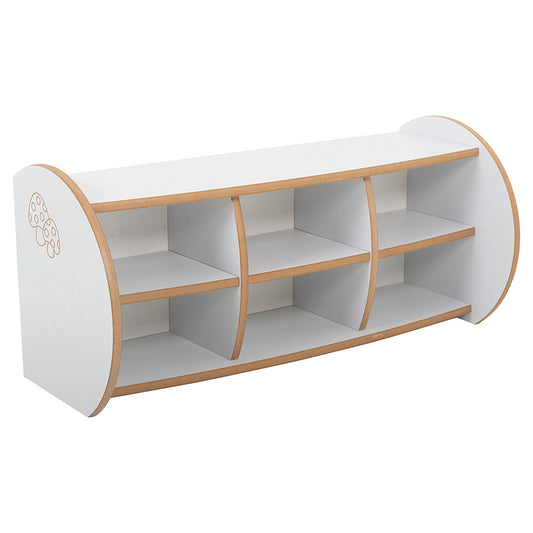 Twoey Mini Shelf Unit with Dividers S-2890-15 BO30005-GREY