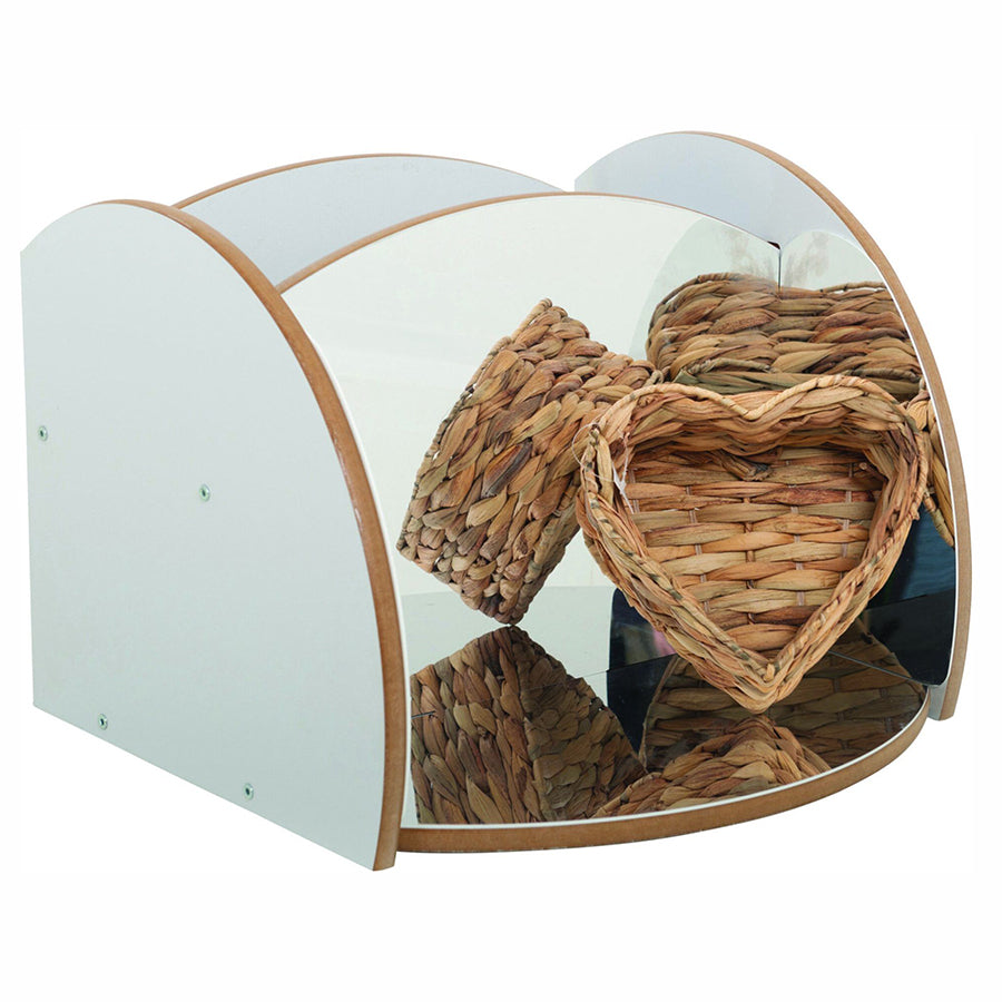 Twoey Mini Shelf with Mirrors & Clear Trays Grey S-0281-15 YP30025-GREY 3