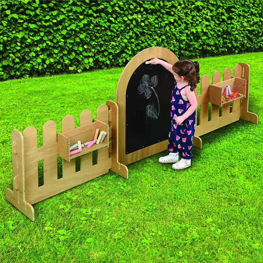 Twoey Outdoor Blackboard & Mirror Fence Set S1-2550-24 JR32132 2