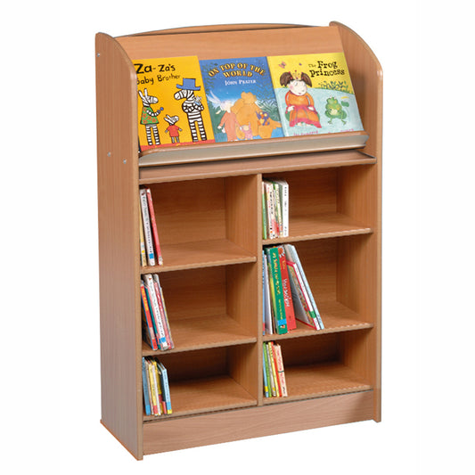 Twoey Single Sided H1200mm Bookcase BEECH S-0850-06 BO30674