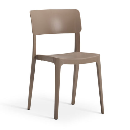 Vivo Polypropylene Side Chair One Piece Jute