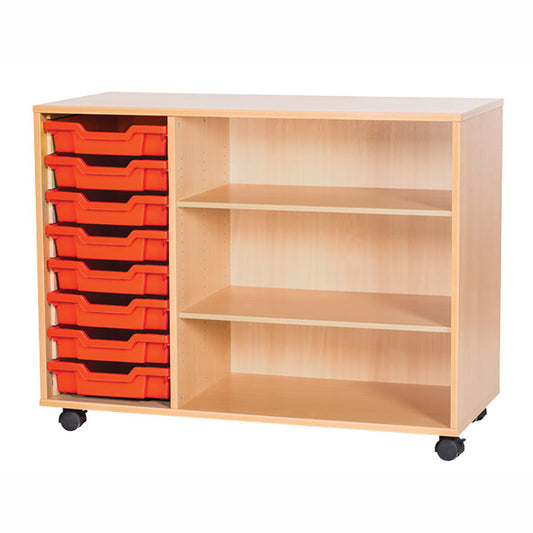Smart Storage 8 Shallow Tray Unit with 2 Shelves