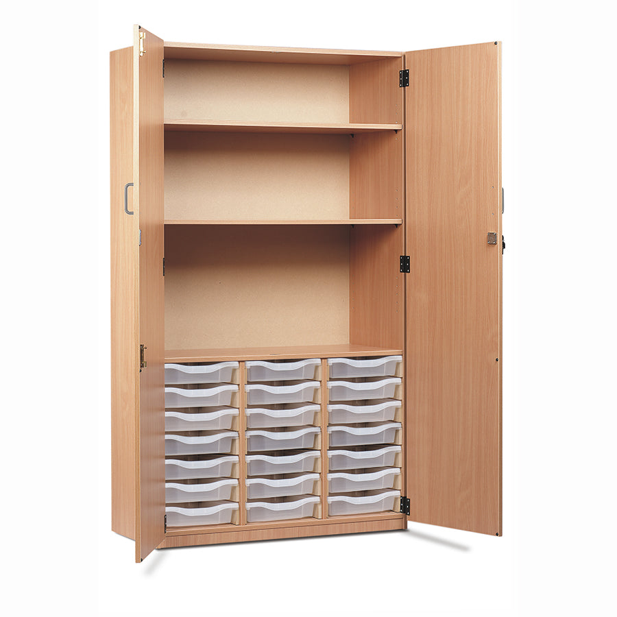 21 Tray Storage Cupboard with Full Locking Doors