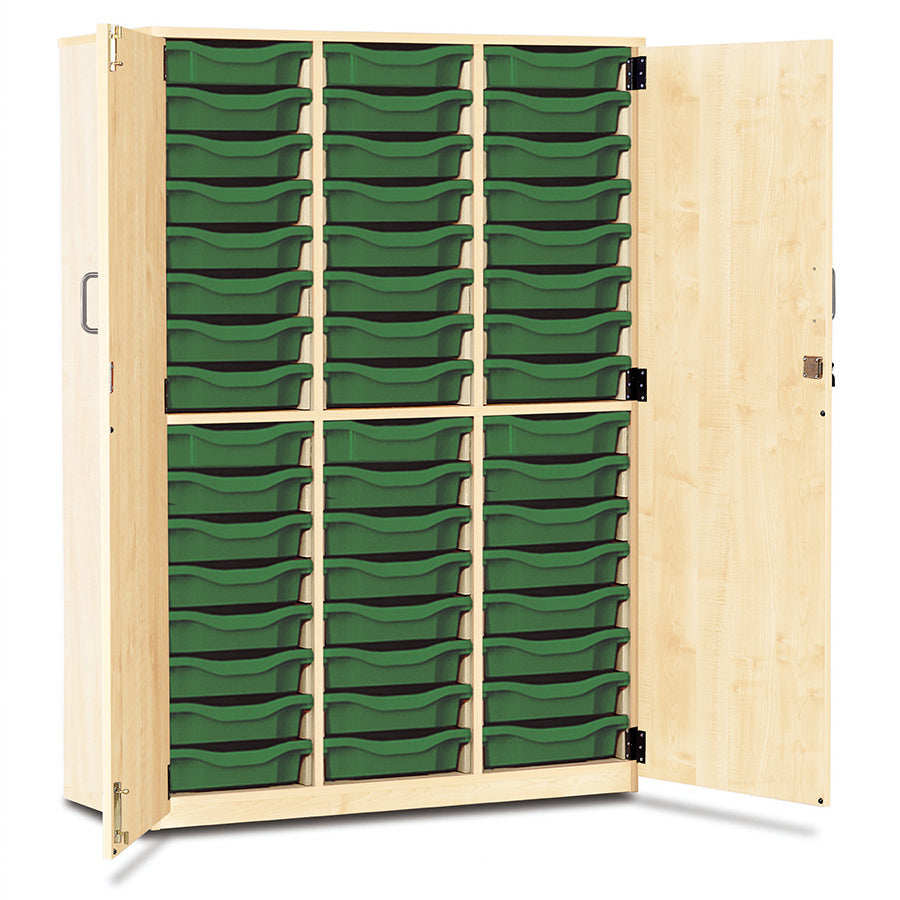 48 Tray Storage Cupboard with Full Locking Doors