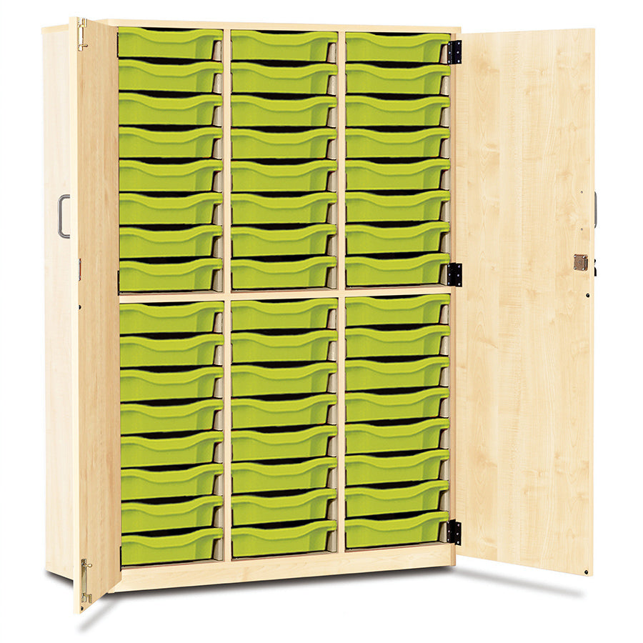 48 Tray Storage Cupboard with Full Locking Doors