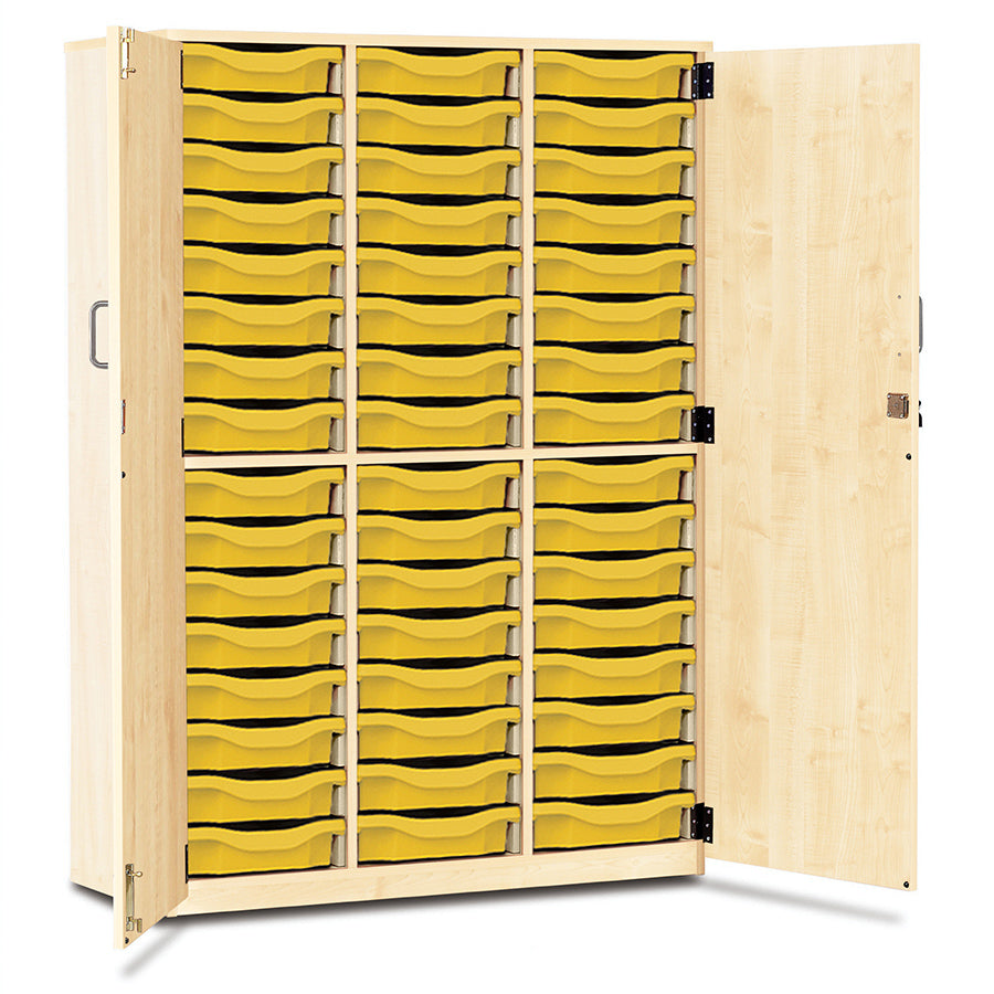 48 Tray Storage Cupboard with Full Locking Doors