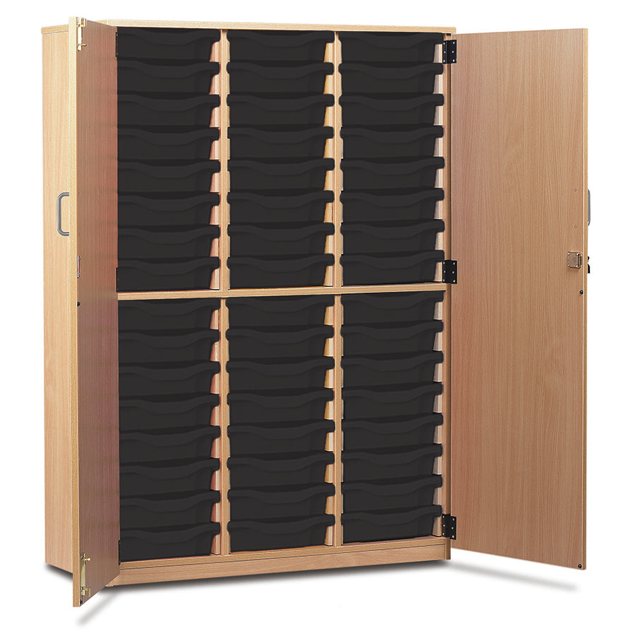 48 Tray Storage Cupboard with Full Locking Doors