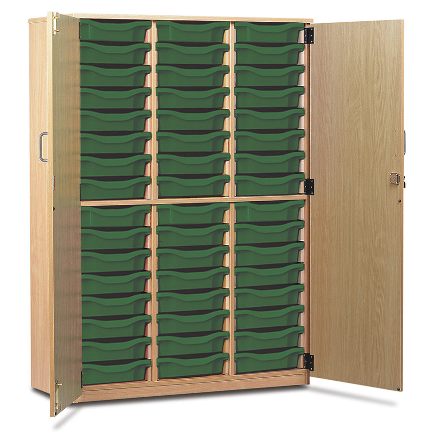 48 Tray Storage Cupboard with Full Locking Doors