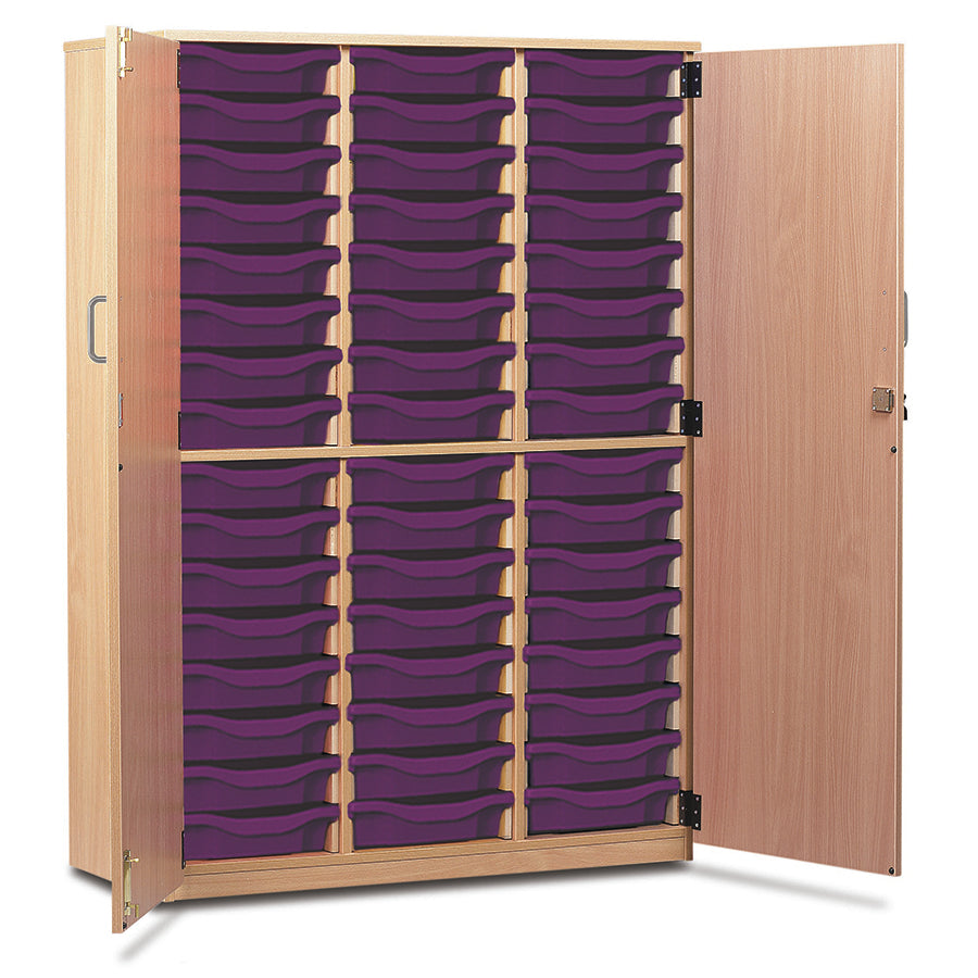 48 Tray Storage Cupboard with Full Locking Doors