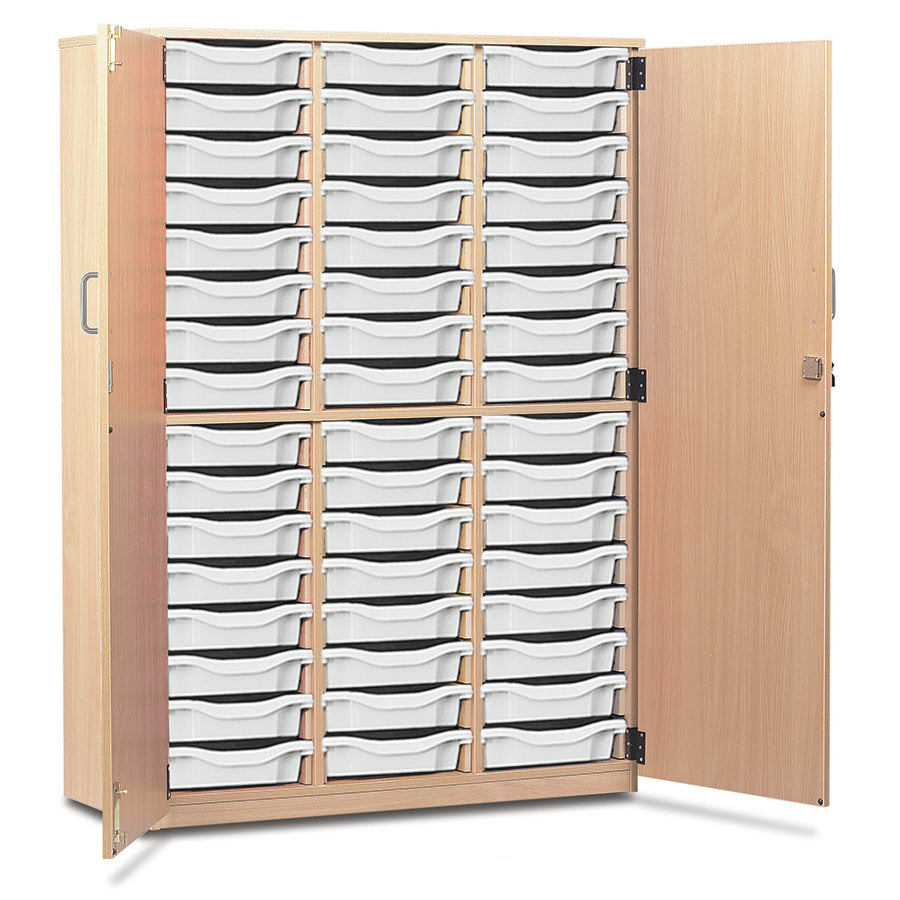 48 Tray Storage Cupboard with Full Locking Doors