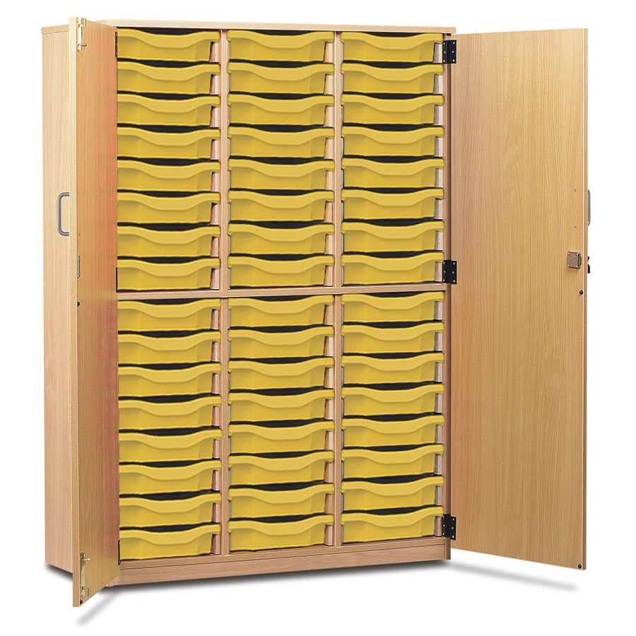 48 Tray Storage Cupboard with Full Locking Doors