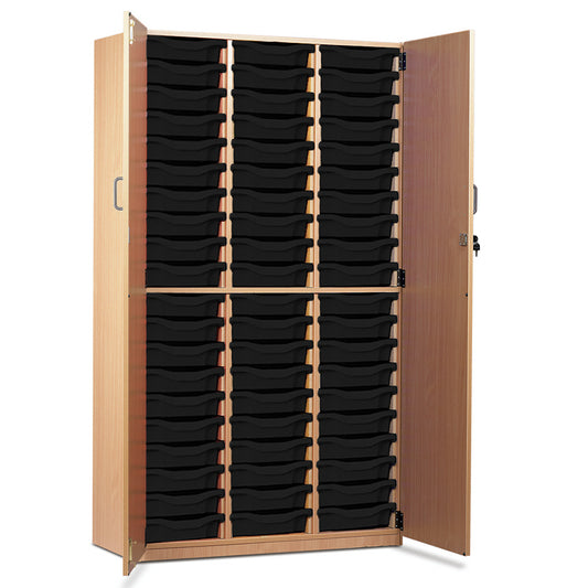60 Tray Storage Cupboard with Full Locking Doors