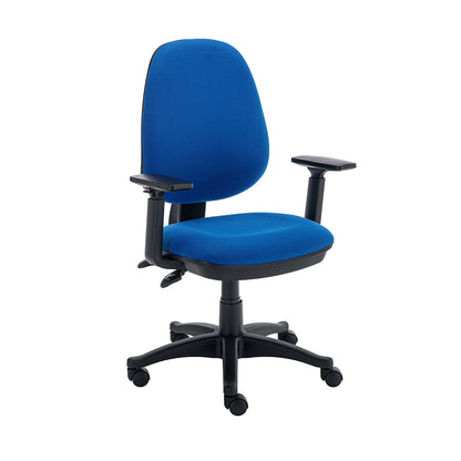 WORKSPACE NOW OPERATOR CHAIR – ADJUSTABLE ARMS-:BLUE
