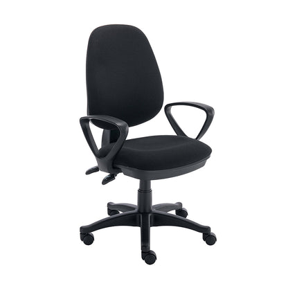 WORKSPACE NOW OPERATOR CHAIR – FIXED ARMS-:BLACK
