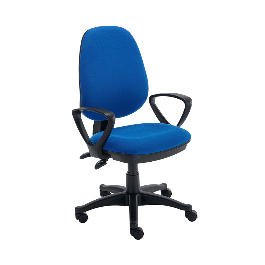 WORKSPACE NOW OPERATOR CHAIR – FIXED ARMS-:BLUE
