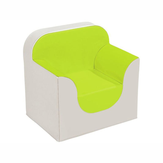Wesco Armchair Club Light Green and Ivory