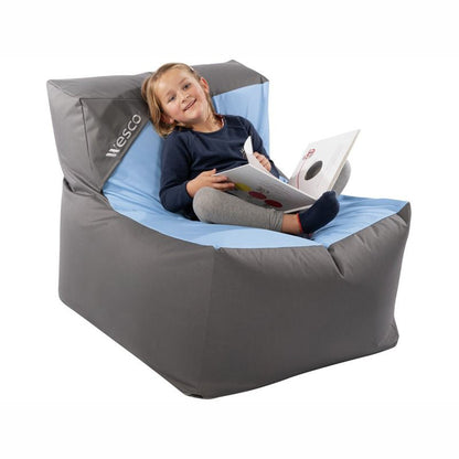 Wesco Seaty Cushion Low Chair Light Blue Lifestyle Image