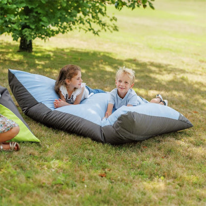 Wesco Seaty Microbead Cushion Large Light Blue Lifestyle Image 1