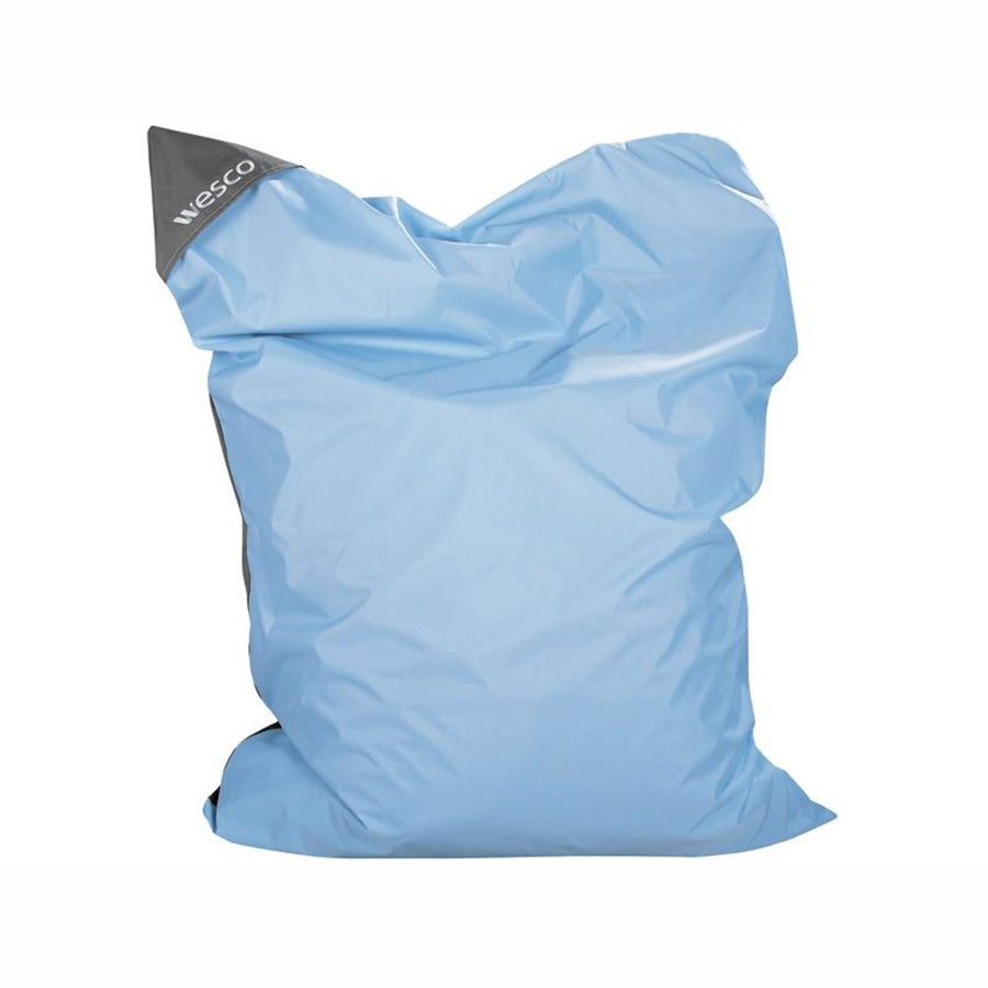 Wesco Seaty Microbead Cushion Large Light Blue Upright