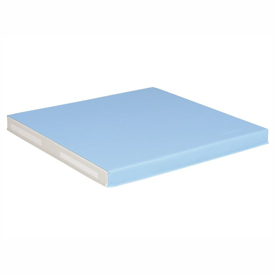 Wesco Square Baby Seat Mat Light Blue and Ivory