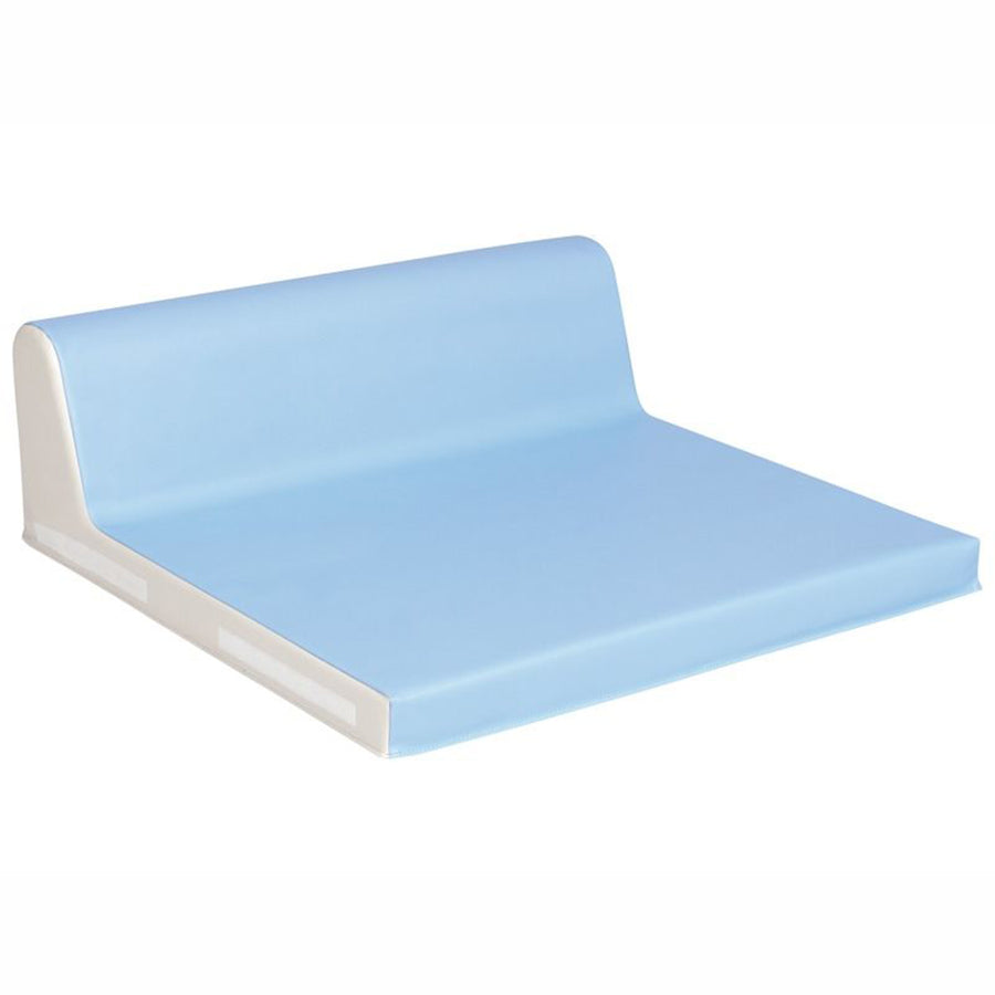 Wesco Square Baby Seat With Backrest Light Blue and Ivory