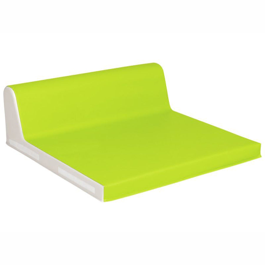 Wesco Square Baby Seat With Backrest Light Green and Ivory