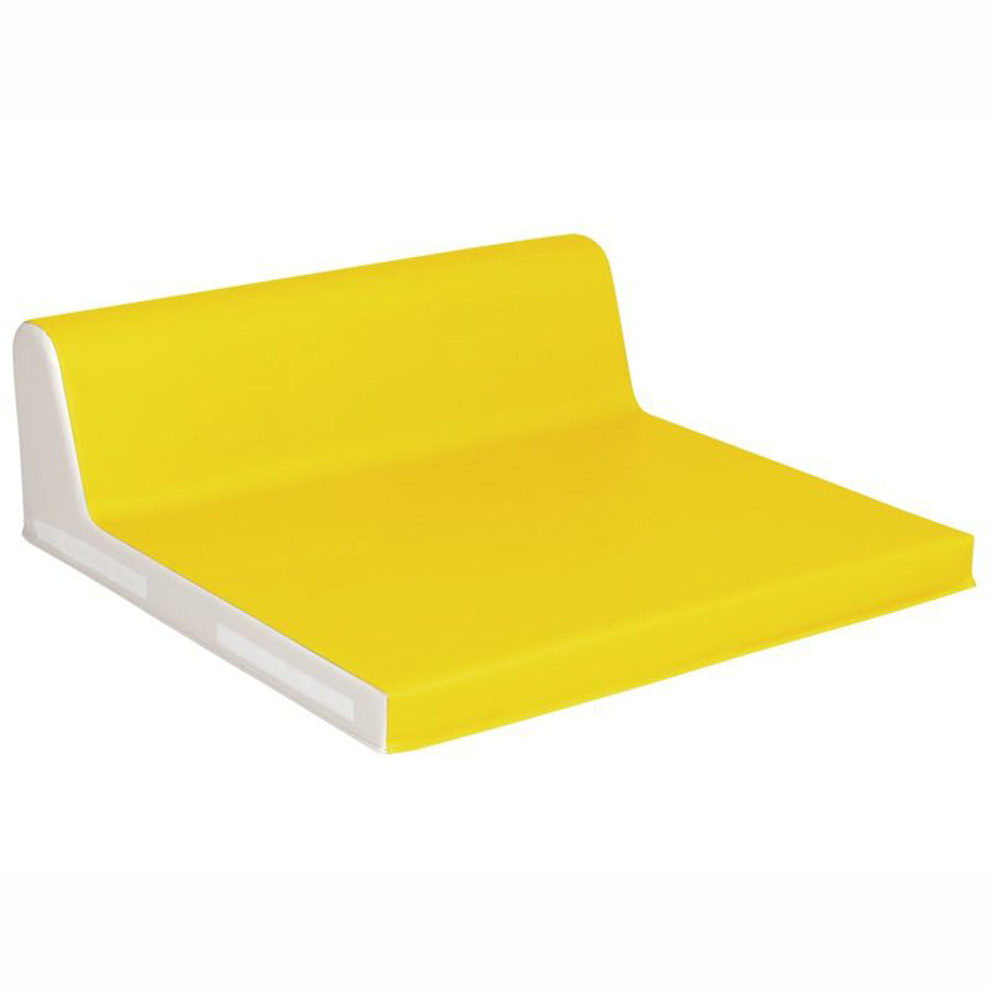 Wesco Square Baby Seat With Backrest Yellow and Ivory