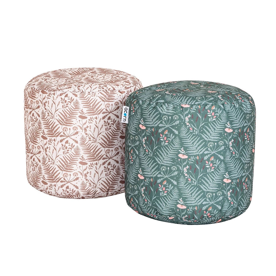 Willowbrook Acorn Farmhouse Floral Large Bean Pods DFEU004 Pack of 2 showerproof polyester pods
