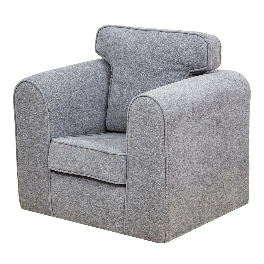 Willowbrook Bohemian Bouclé Chair for Children grey DFEU209 Childrens Furniture Soft Sofa Seating