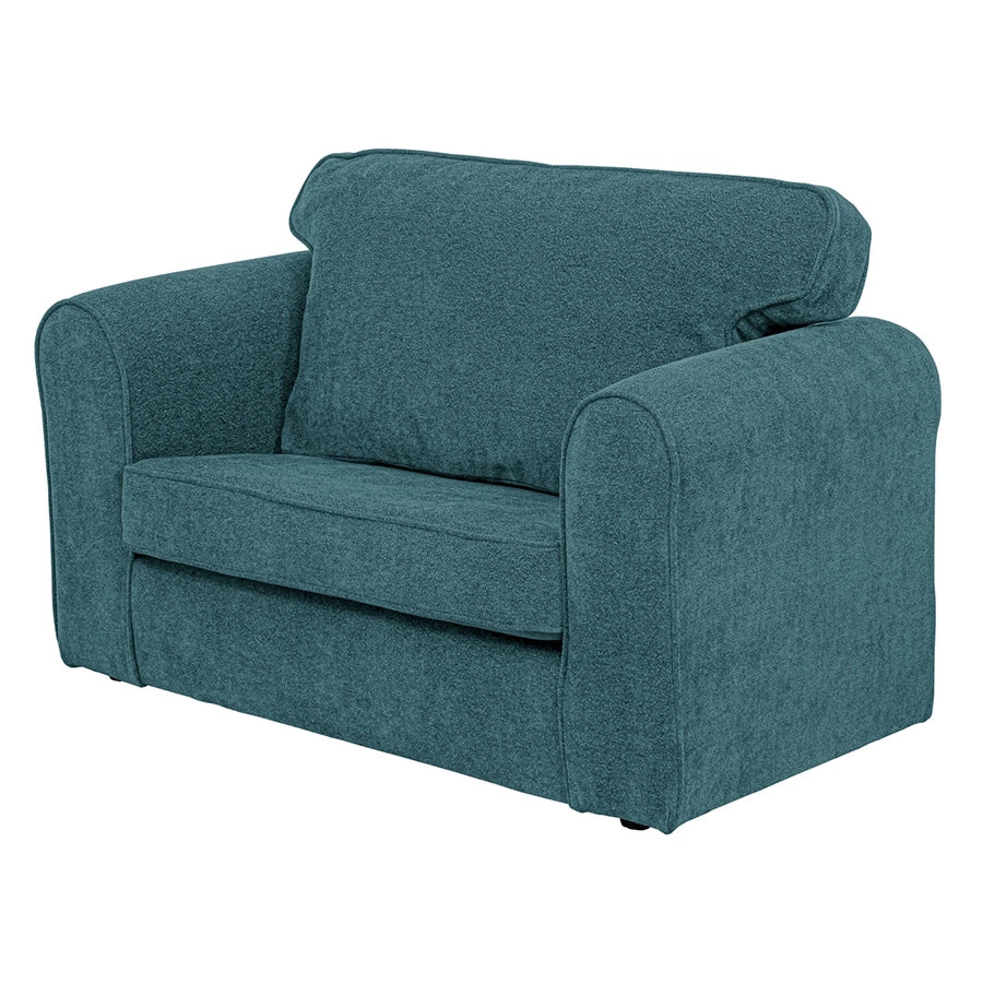Willowbrook Bohemian Bouclé Sofa for Children Aqua DFEU214 Childrens Furniture Soft Sofa Seating