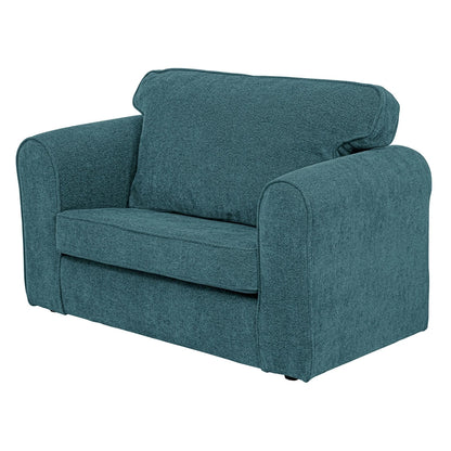 Willowbrook Bohemian Bouclé Sofa for Children Aqua DFEU214 Childrens Furniture Soft Sofa Seating