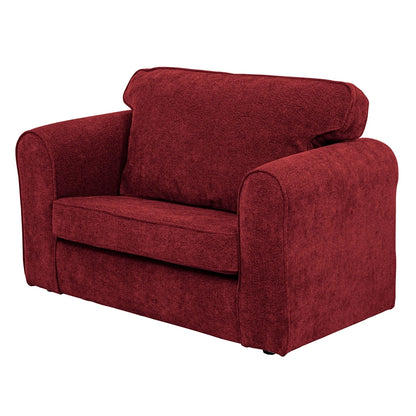 Willowbrook Bohemian Bouclé Sofa for Children Cranberry DFEU175 Childrens Furniture Soft Sofa Seating