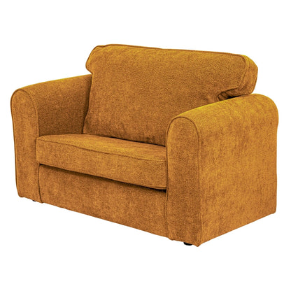 Willowbrook Bohemian Bouclé Sofa for Children Mustard DFEU212 Childrens Furniture Soft Sofa Seating