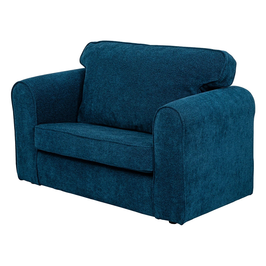 Willowbrook Bohemian Bouclé Sofa for Children Teal DFEU176 Childrens Furniture Soft Sofa Seating