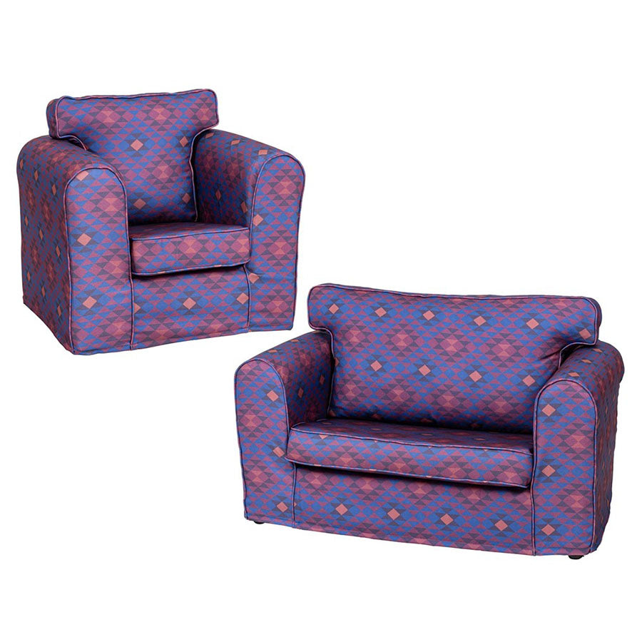 Willowbrook Bohemian Kendal Loose Cover Chair and Sofa Duo for Children DFEU229 Childrens Furniture 