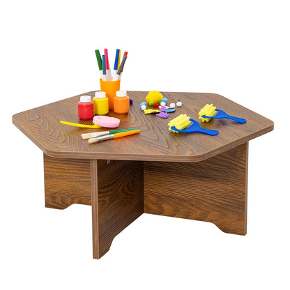 Willowbrook Bohemian Kneel Up Hexagonal Table DFEB004 Childrens Furniture with Props