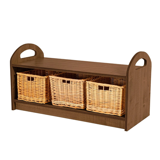 Willowbrook Bohemian One Tier Storage Unit with 3 baskets DFEB007B Childrens Furniture